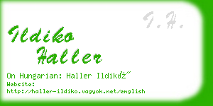 ildiko haller business card